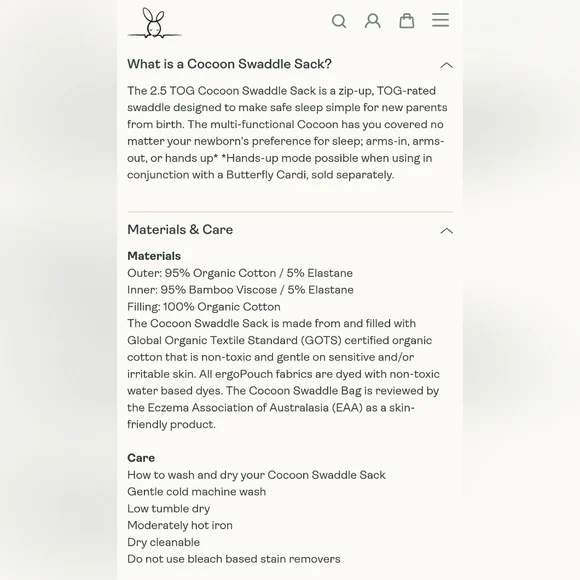 Ergopouch Cocoon Swaddle - Picture 7 of 7